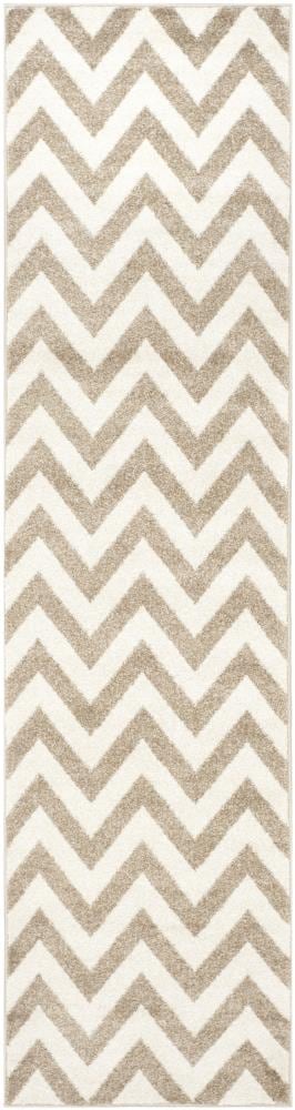 Safavieh Bellport 2-ft 3-in x 7-ft Wheat/Beige Indoor Chevron Runner Rug