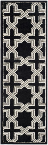 Safavieh Eden 2 x 7 Anthracite/Gray Indoor/Outdoor Geometric Runner