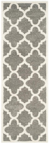 Safavieh Pompey 2 x 7 Dark Gray/Beige Indoor Trellis Runner Rug