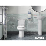 Highline 2-piece 1.28 GPF Single Flush Elongated Toilet in Biscuit, Seat Not Included - Super Arbor