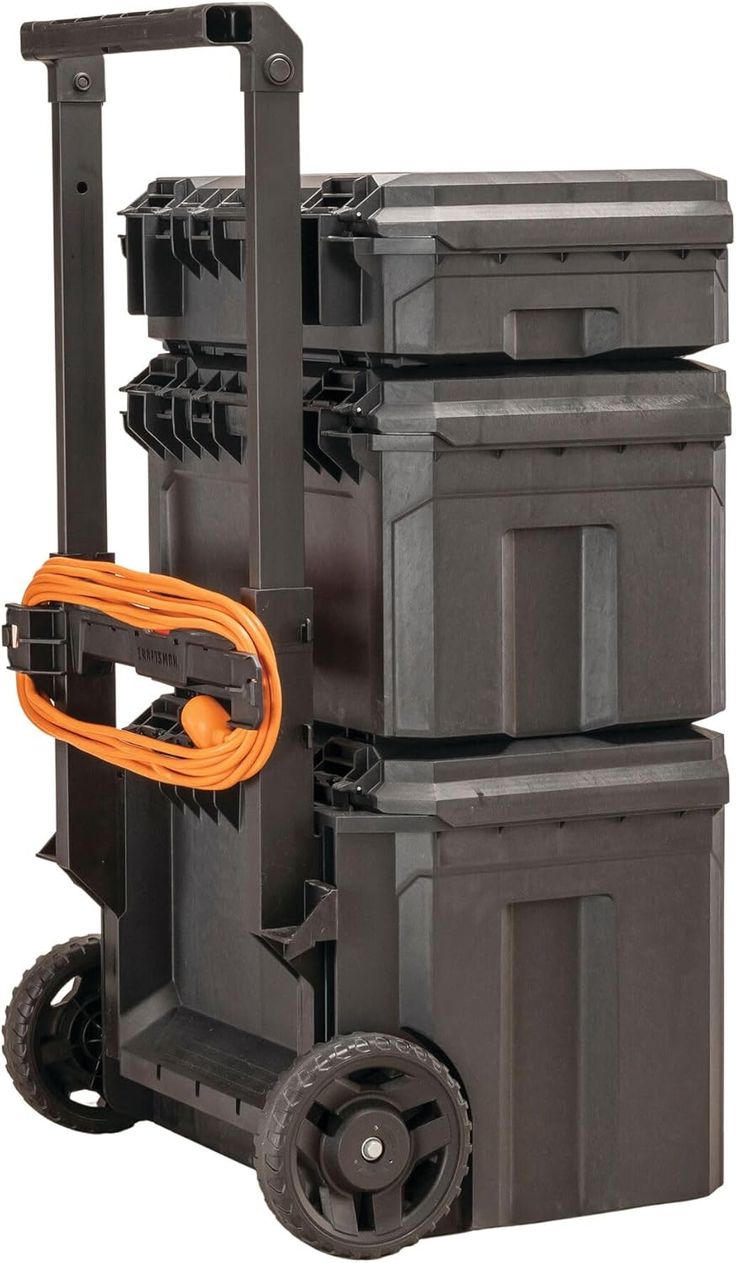 CRAFTSMAN TRADESTACK System 22.5-in Black Structural Foam Lockable Tool Box
