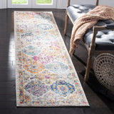 Safavieh Madison Lyton 2 x 12 Cream/Multi Indoor Distressed/Overdyed Vintage Runner Rug