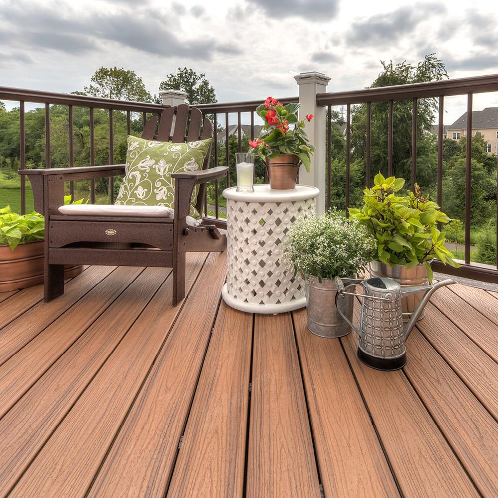Trex Transcend 2-in x 6-in Tiki Torch Square Composite Deck Board (32-Pack)