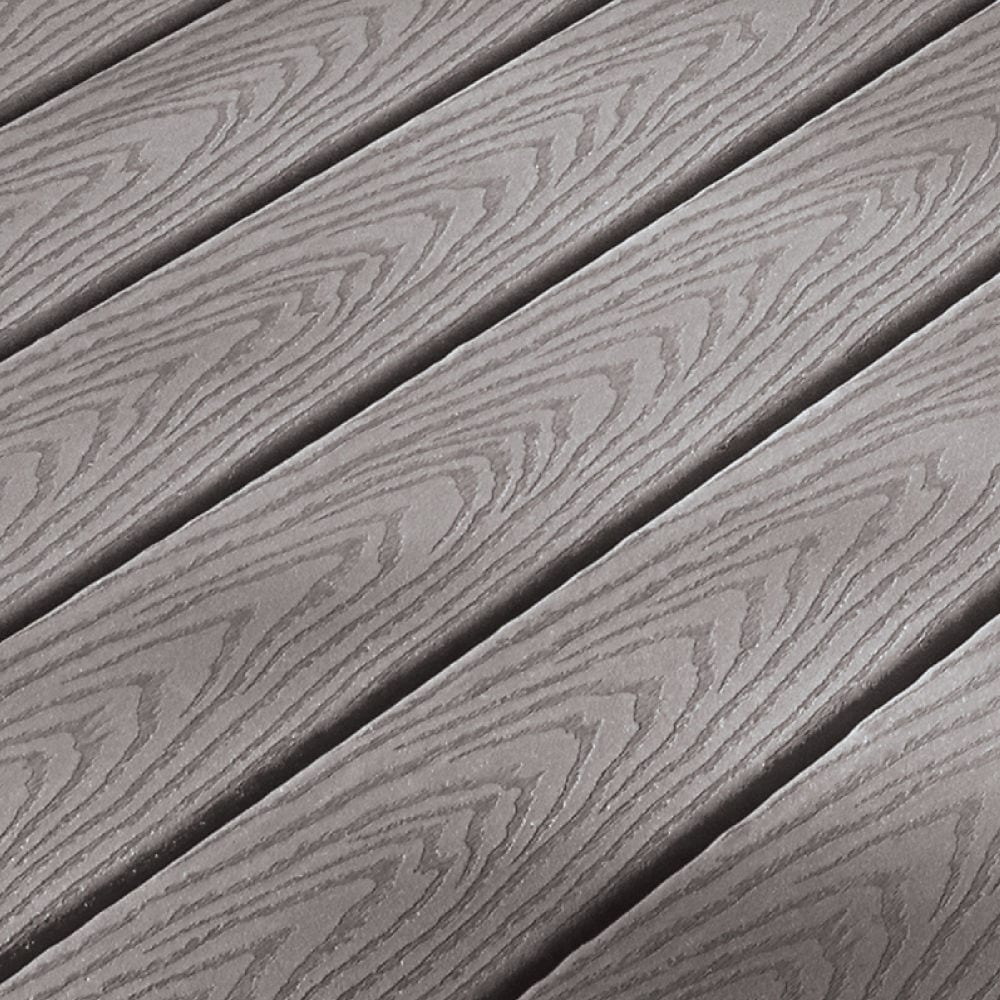 Trex Select 1-in x 6-in x 16-ft Pebble Grey Grooved Composite Deck Board