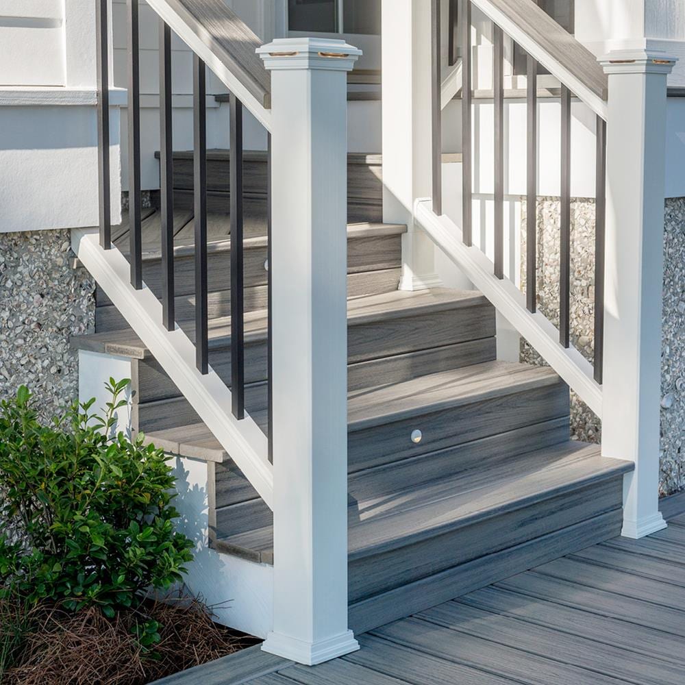 Trex Transcend 2-in x 6-in Island Mist Square Composite Deck Board (32-Pack)