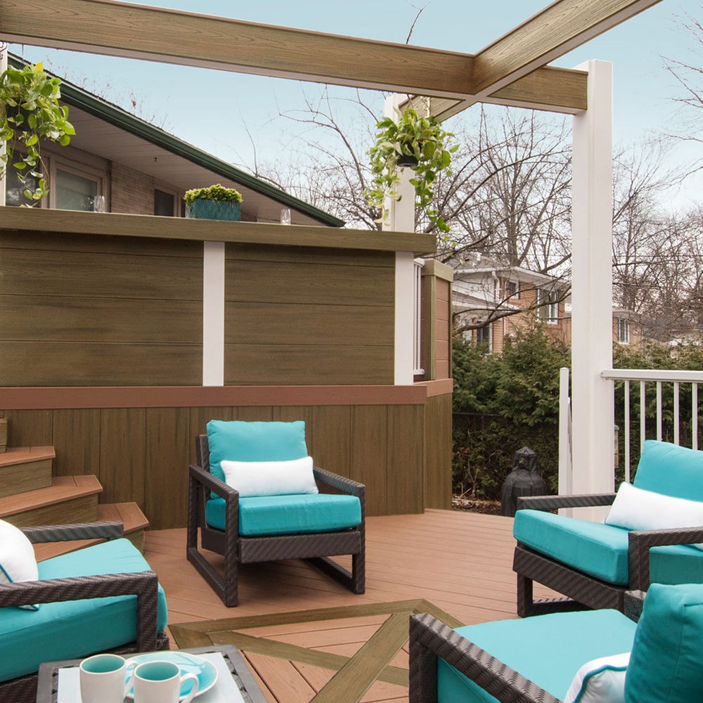 Trex Transcend 1-in x 7-in x 12-ft Composite Fascia Deck Board
