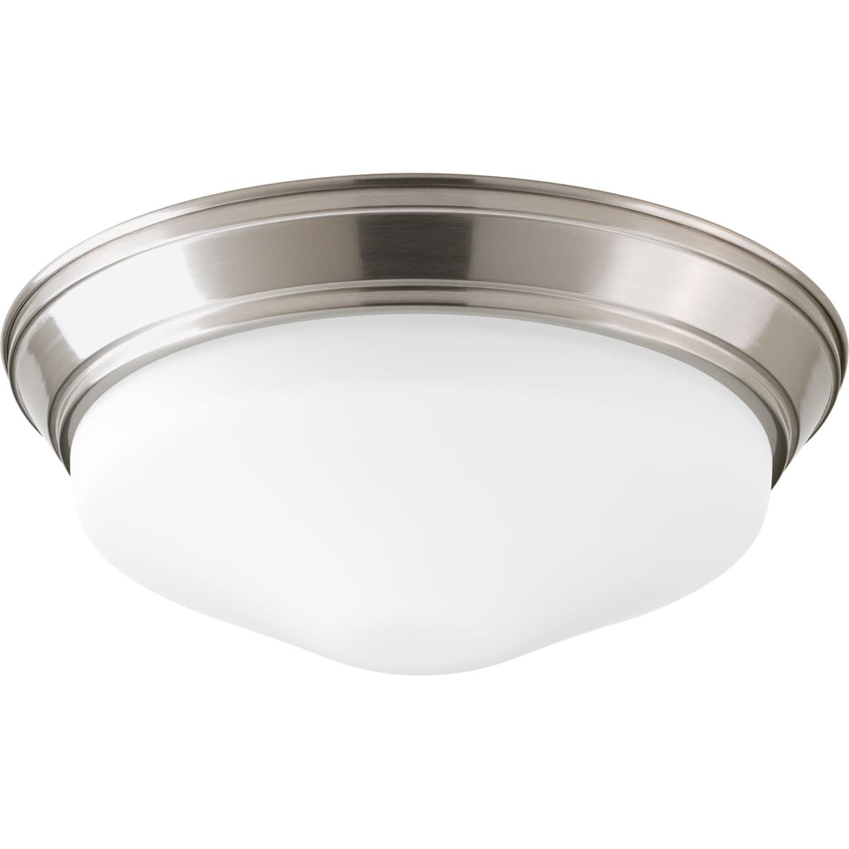 Progress Lighting LED Flush Mount 11-in Brushed Nickel Integrated LED, 3000K, 90 CRI