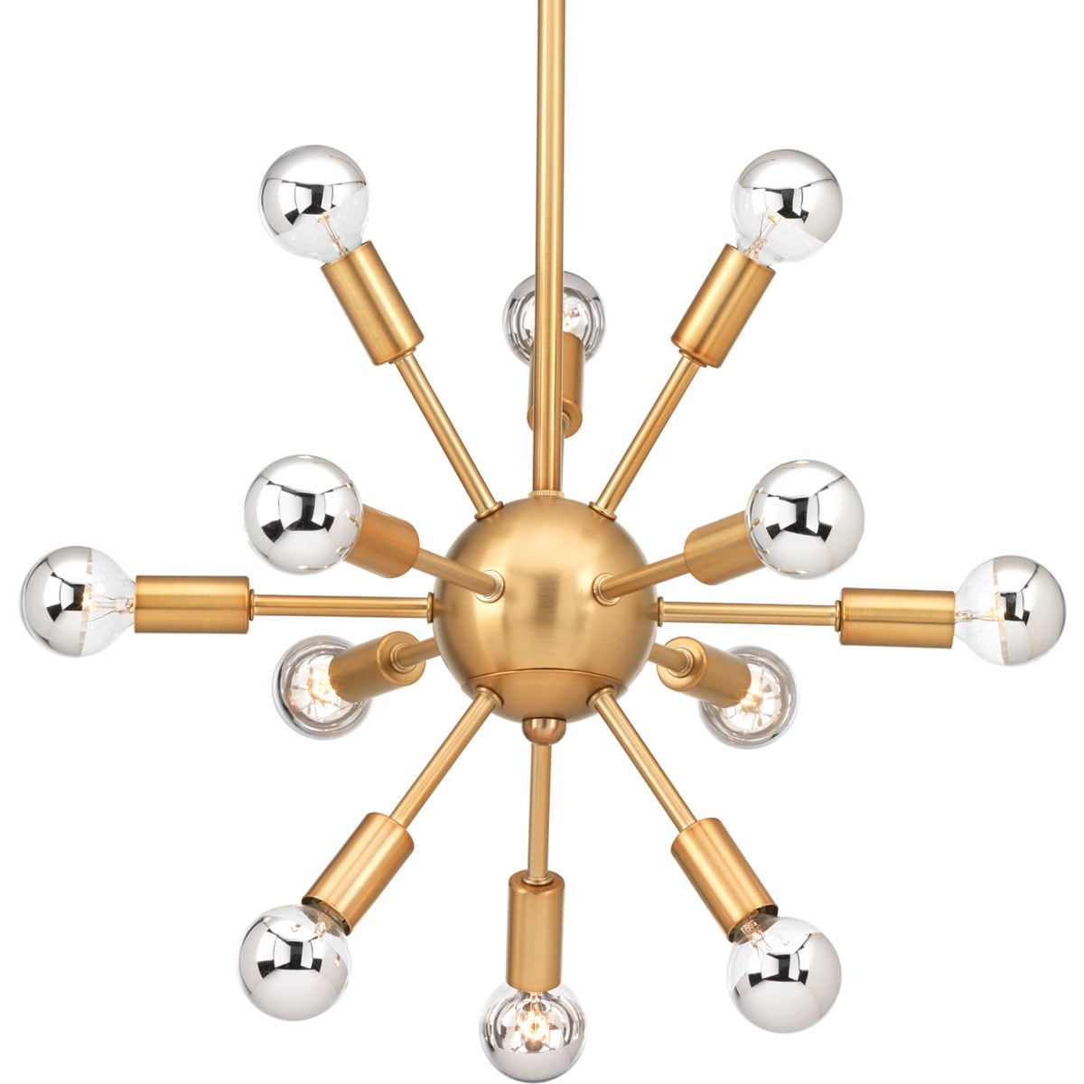 Progress Lighting Ion 12-Light Brushed Bronze Transitional Chandelier