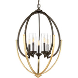 Progress Lighting Evoke 5-Light Antique Bronze Industrial Chandelier