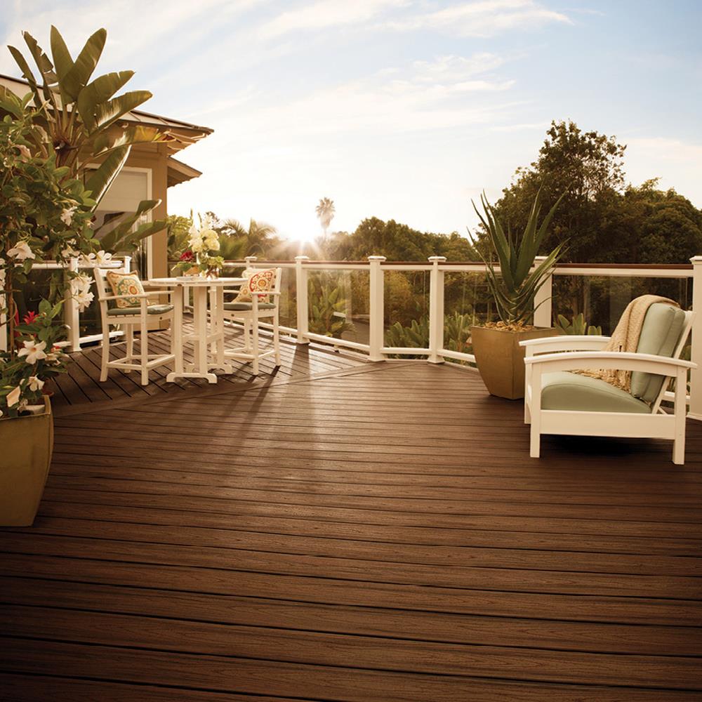 Trex Transcend 2-in x 6-in Lava Rock Square Composite Deck Board