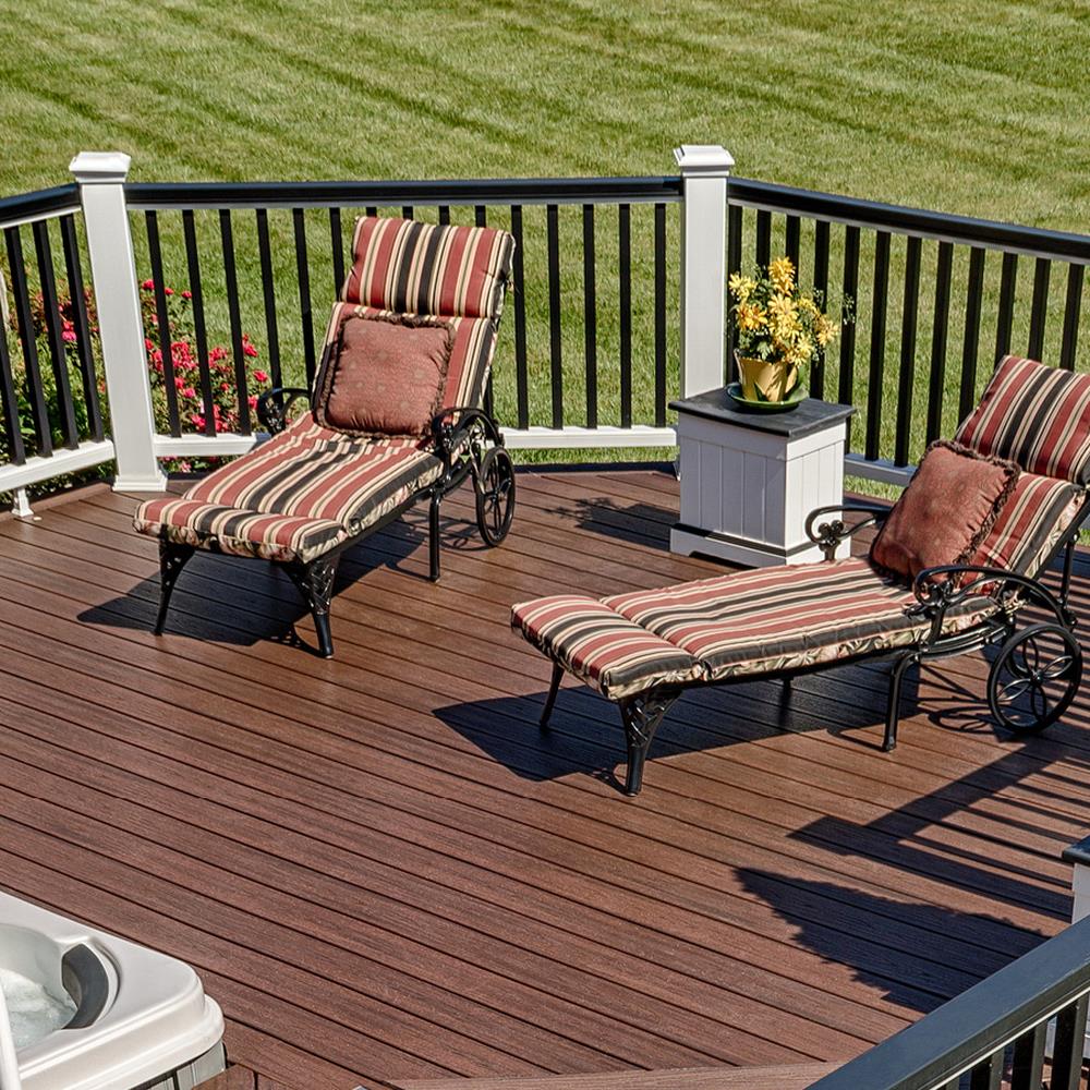 Trex Transcend 2-in x 6-in Lava Rock Square Composite Deck Board