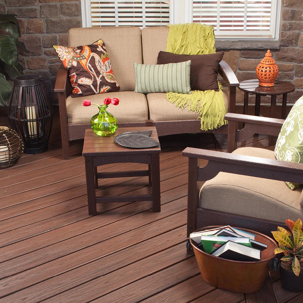 Trex Transcend 2-in x 6-in Lava Rock Square Composite Deck Board