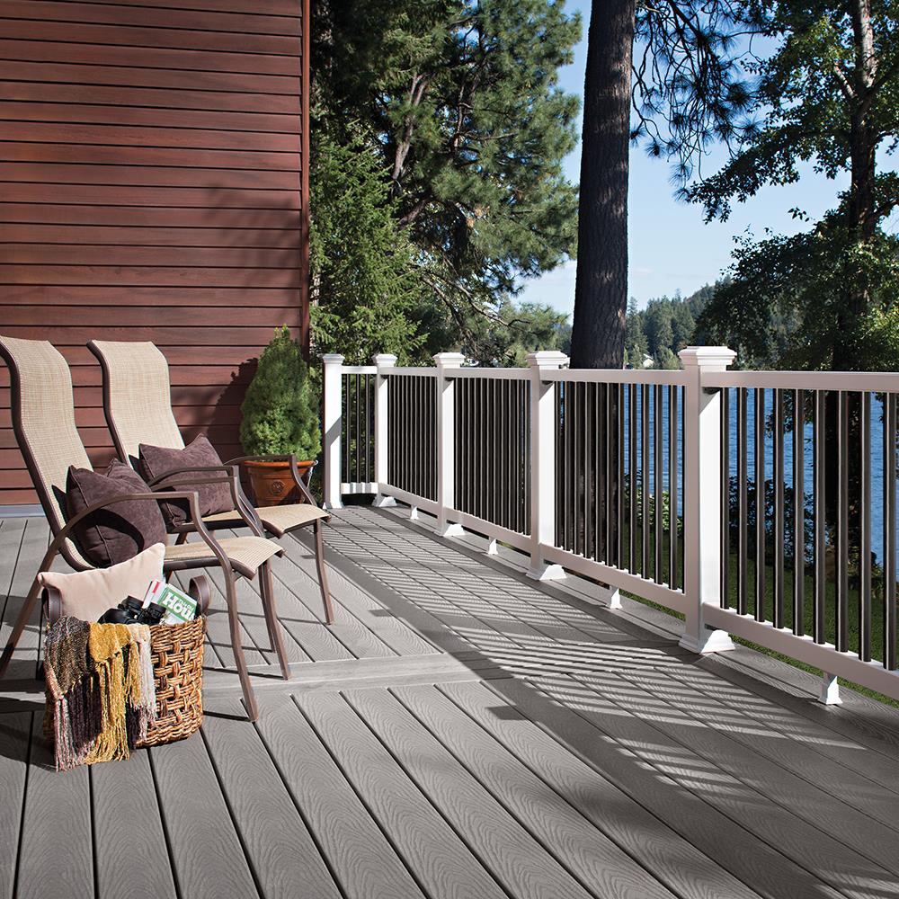 Trex Select 2-in x 6-in Pebble Grey Square Composite Deck Board
