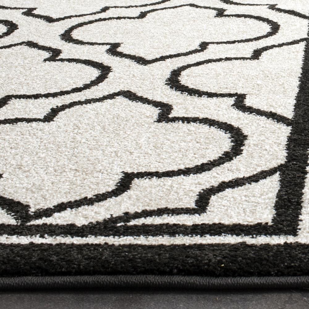 Safavieh Moroccan 6 x 9 Ivory/Anthracite Indoor Trellis Area Rug