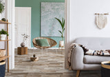 Style Selections Woods French Gray 6-in x 24-in Porcelain Wood Look Tile (Common: 6-in x 24-in; Actual: 5.84-in x 23.5-in)