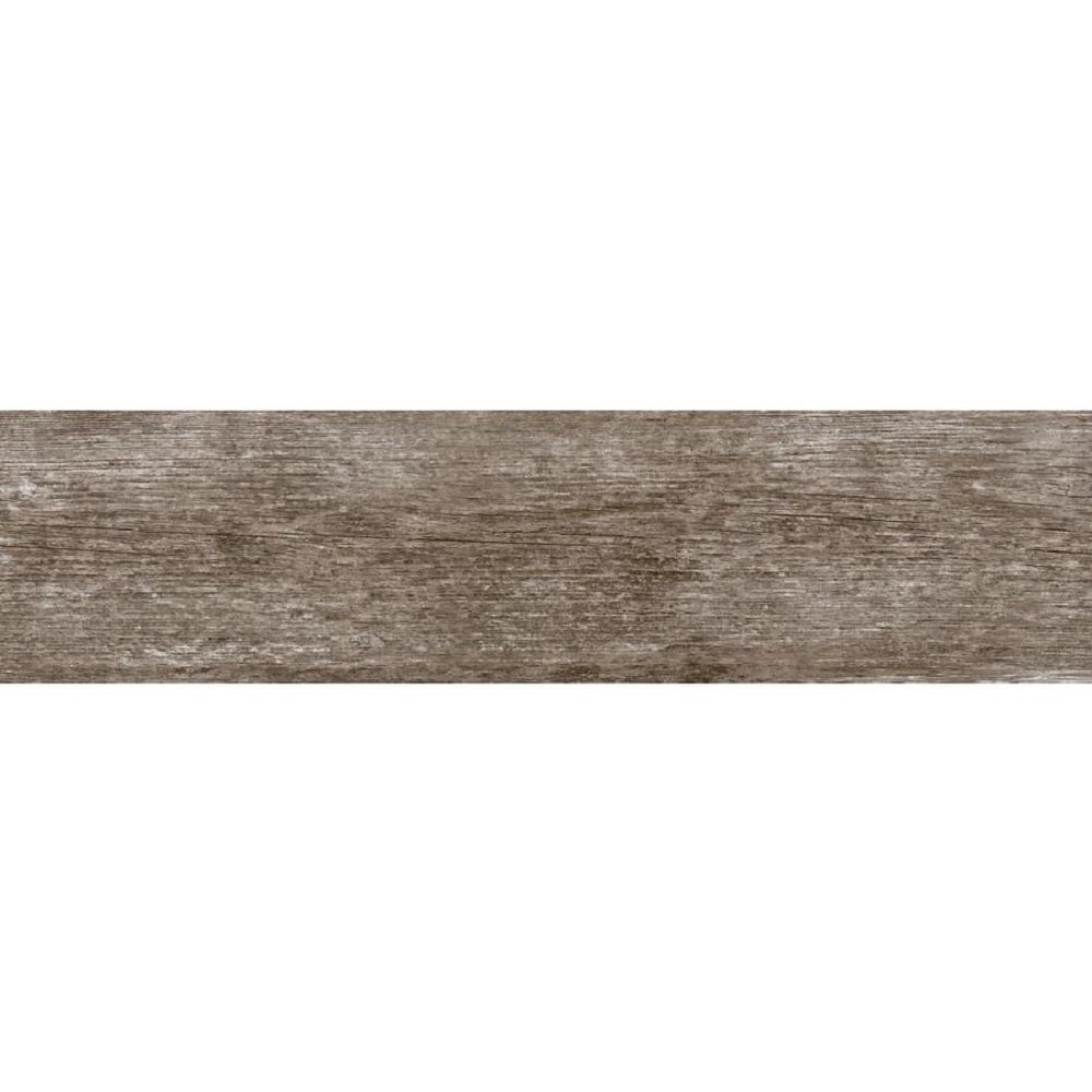 Style Selections Woods French Gray 6-in x 24-in Porcelain Wood Look Tile (Common: 6-in x 24-in; Actual: 5.84-in x 23.5-in)