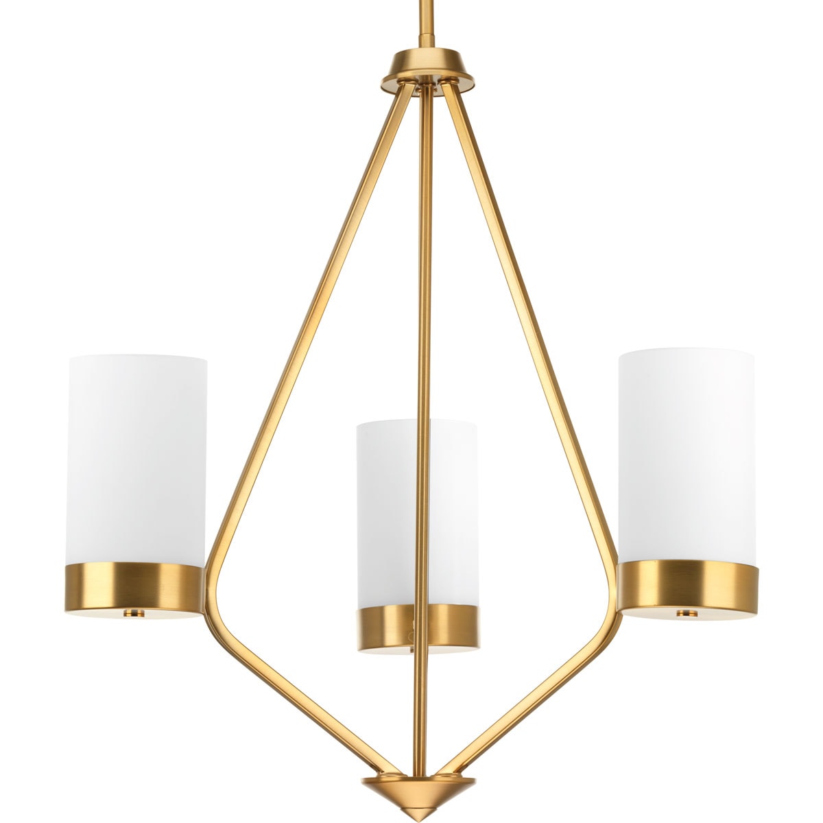 Progress Lighting Elevate 3-Light Brushed Bronze Modern/Contemporary Chandelier