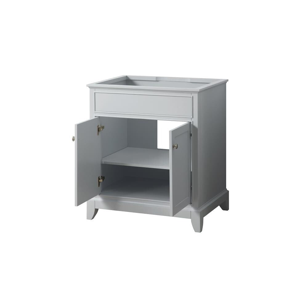 Aurora White 31 in. Vanity with Carrara Top