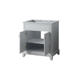 Aurora White 31 in. Vanity with Carrara Top