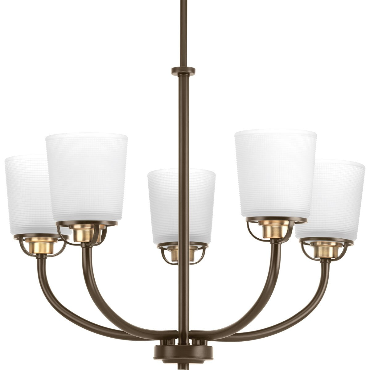 Progress Lighting West Village 5-Light Antique Bronze Transitional Chandelier