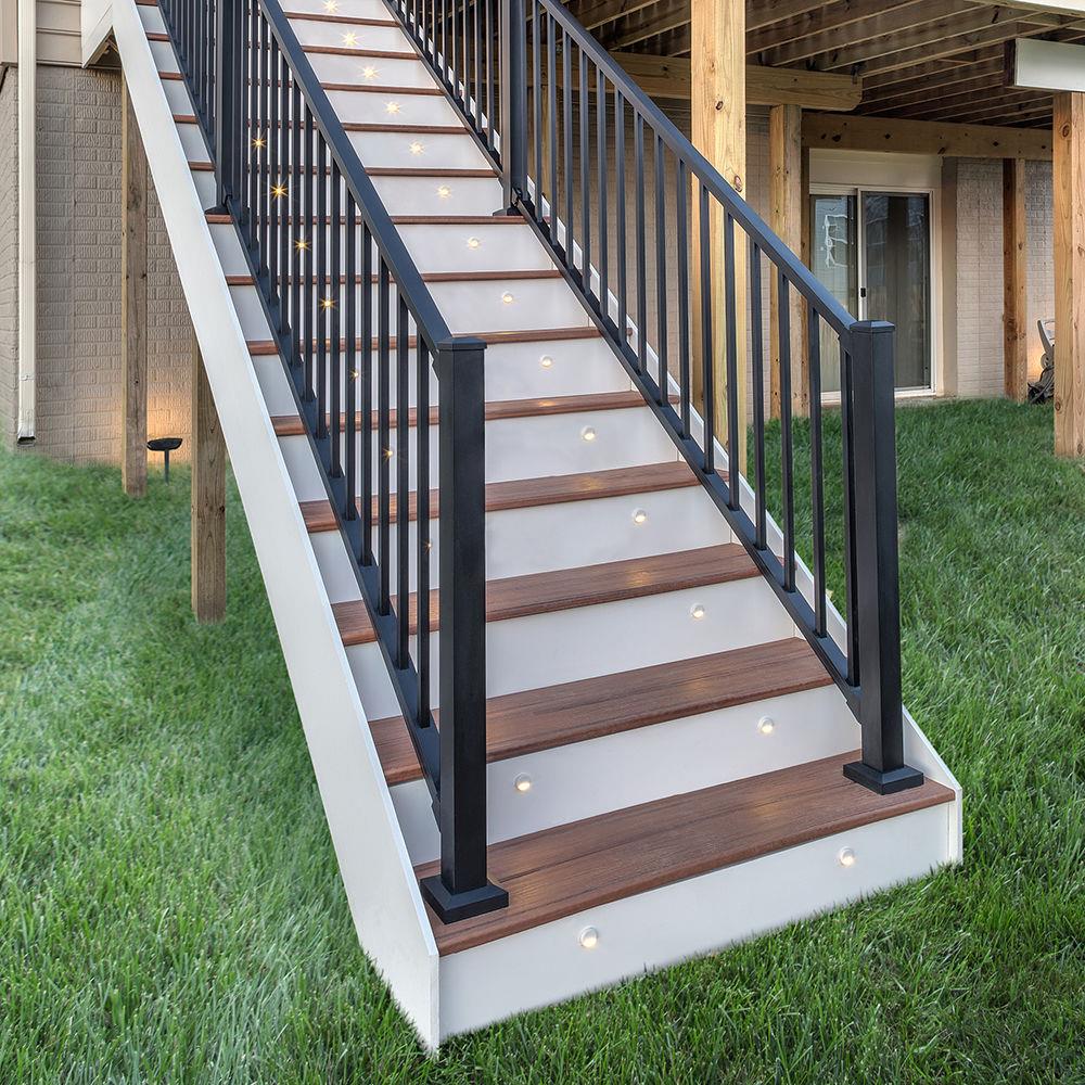Trex Signature 6-ft x 42-in Charcoal Black Aluminum Deck Stair Rail Kit