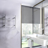 ANZZI Polished Chrome Plug-In Wall Mount Towel Warmer, 17.71-in W x 19.69-in H