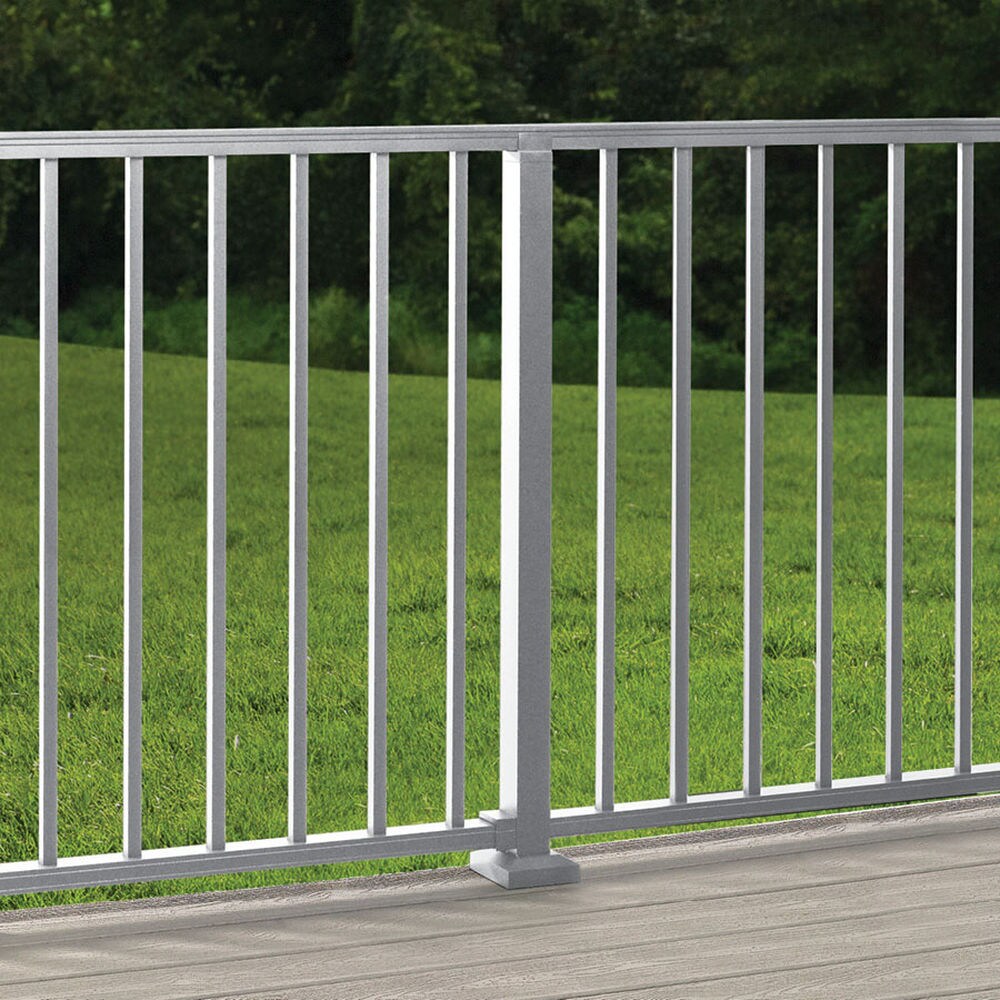 Trex Signature Railing 2.5-in x 2.5-in x 3-1/4-ft Classic White Aluminum Deck Post