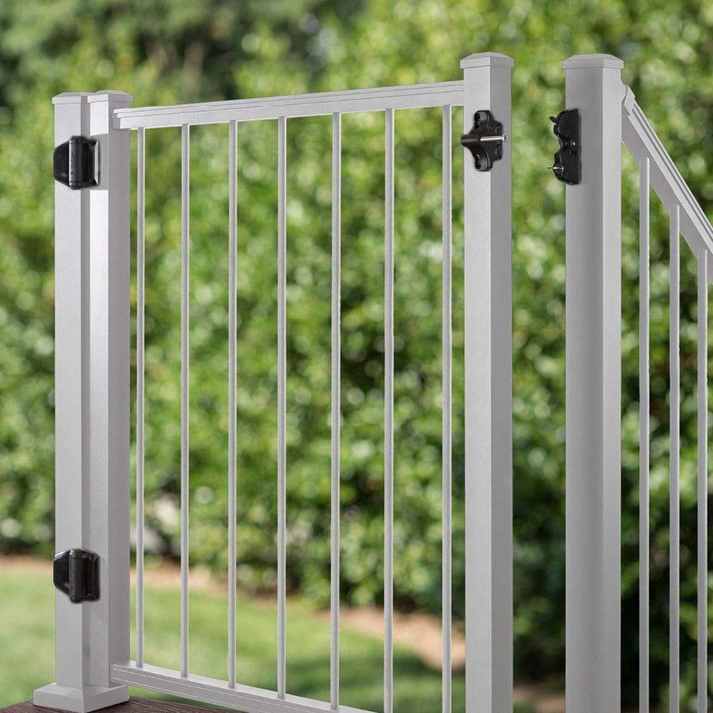 Trex 48-in L x 36-in H Classic White Aluminum Deck Railing Gate (Assembly Required)
