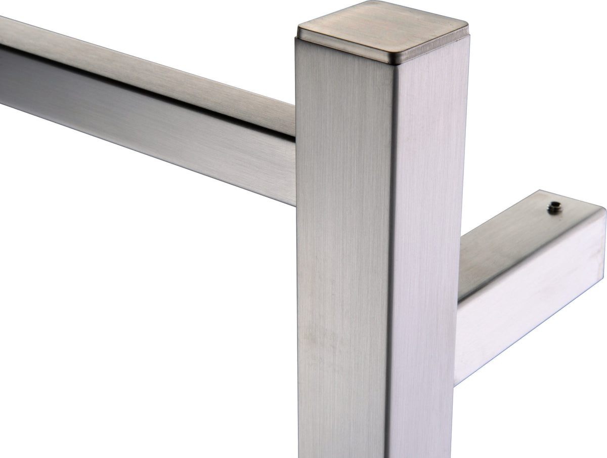 ANZZI Brushed Nickel Plug-In Wall-Mount Towel Warmer, 36.25 x 23.6 x 4.3 in