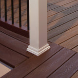 Trex 4-in x 4-in Classic White Composite Deck Post Base Trim