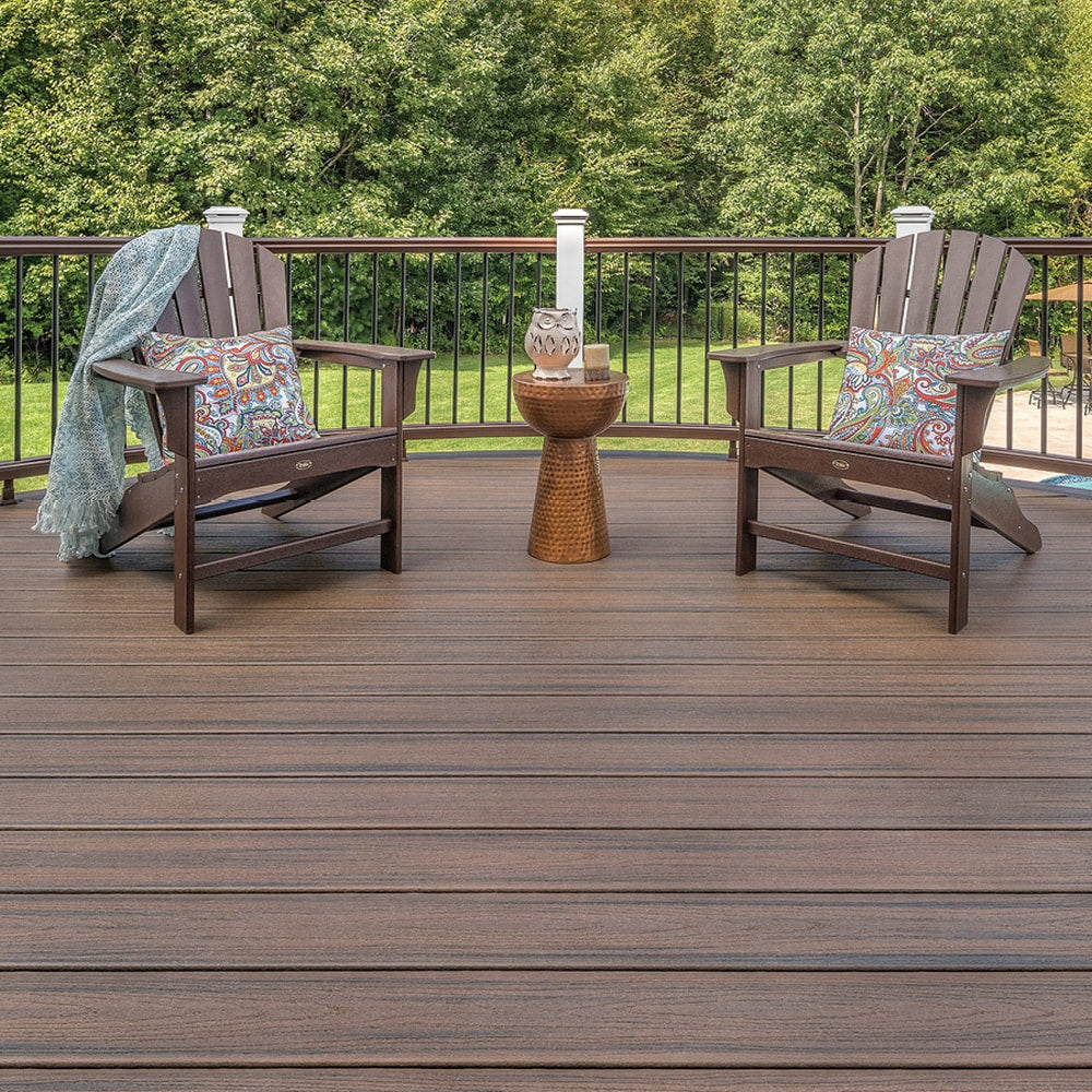 Trex Transcend 2-in x 6-in Spiced Rum Square Composite Deck Board (32-Pack)