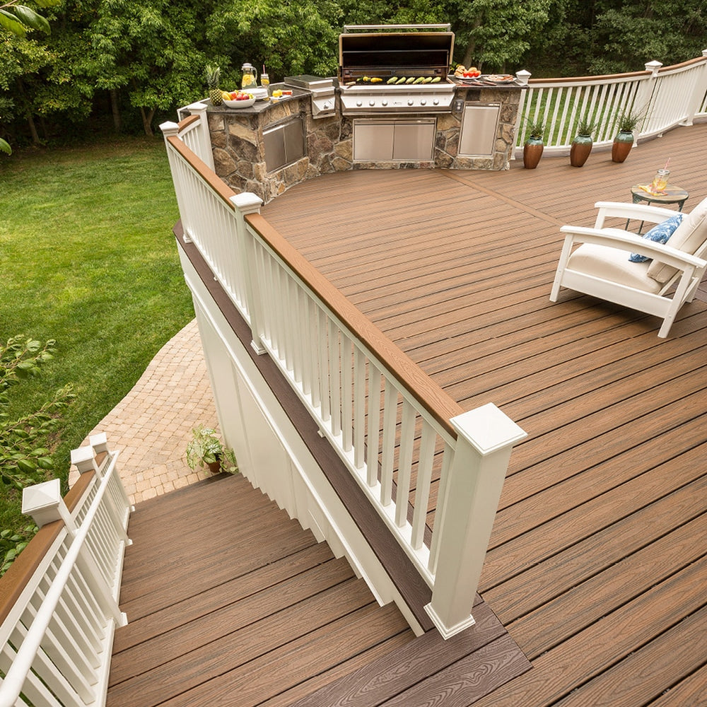 Trex Transcend 2-in x 6-in Spiced Rum Square Composite Deck Board (32-Pack)