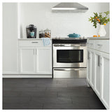 American Olean Carbon Mist Slate Porcelain Bullnose Tile, 3-in x 12-in (Actual 11.81-in x 2.87-in)