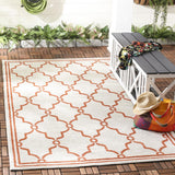 Safavieh Marion 3 x 4 Beige/Orange Indoor/Outdoor Trellis Throw Rug