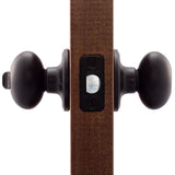 Egg Black Privacy Bed/Bath Door Knob - Super Arbor