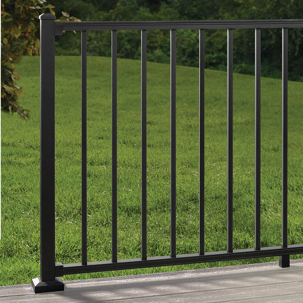 Trex Signature Railing 2.5-in x 2.5-in x 3-1/4-ft Charcoal Black Aluminum Deck Post