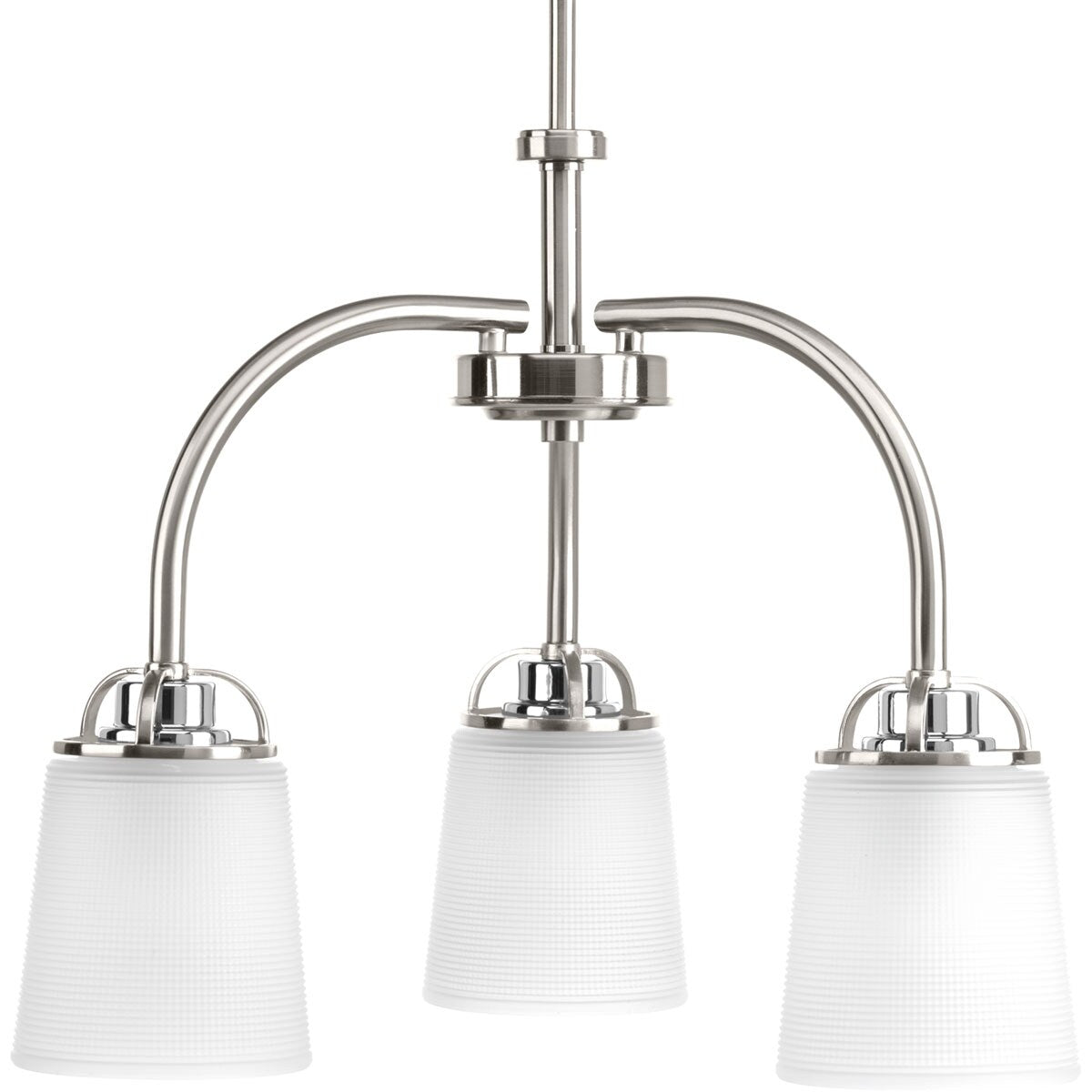 Progress Lighting West Village 3-Light Brushed Nickel Transitional Chandelier