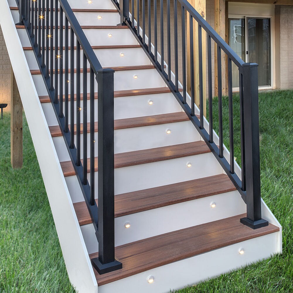 Trex Signature Railing 2.5-in x 2.5-in x 4-1/2-ft Charcoal Black Aluminum Deck Post