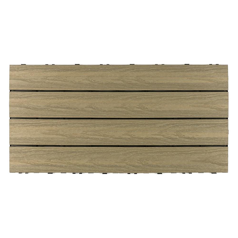 NewTechWood 24-in x 12-in 10-Pack Roman Antique Prefinished Composite Deck Tile (20-sq ft)