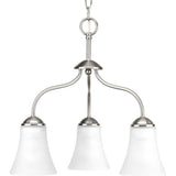Progress Lighting Classic 3-Light Brushed Nickel Traditional Chandelier