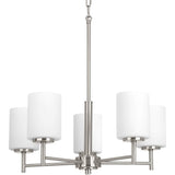 Progress Lighting Replay 5-Light Brushed Nickel Modern/Contemporary Chandelier
