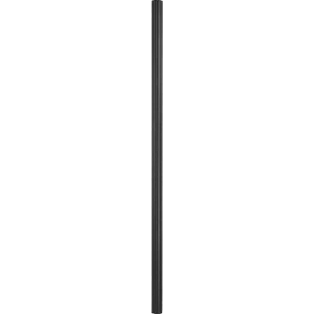 Progress Lighting Outdoor Posts 84-in Black Fluted Traditional Pole