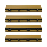 NewTechWood 2-in x 12-in 4-Pack English Oak Prefinished Composite Deck Tile (1-sq ft)