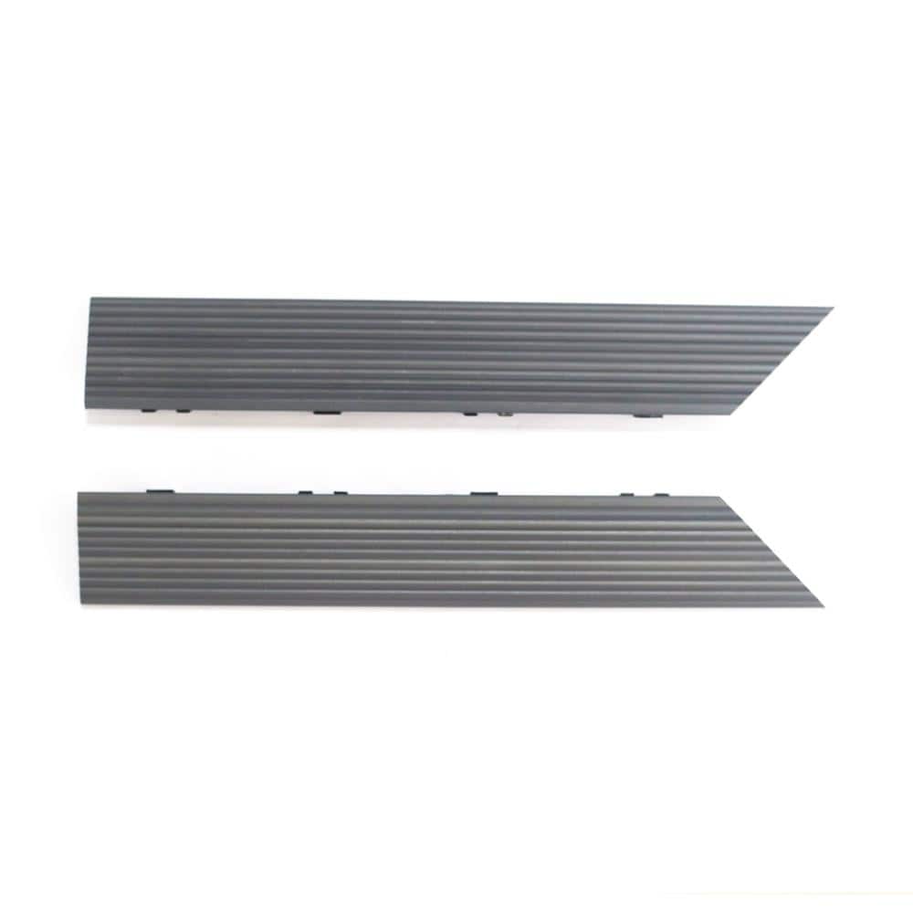 NewTechWood 2-in x 12-in 2-Pack Westminster Gray Prefinished Composite Deck Tile (0.5-sq ft)