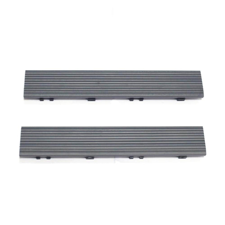 NewTechWood 2-in x 12-in 4-Pack Westminster Gray Prefinished Composite Deck Tile (1-sq ft)