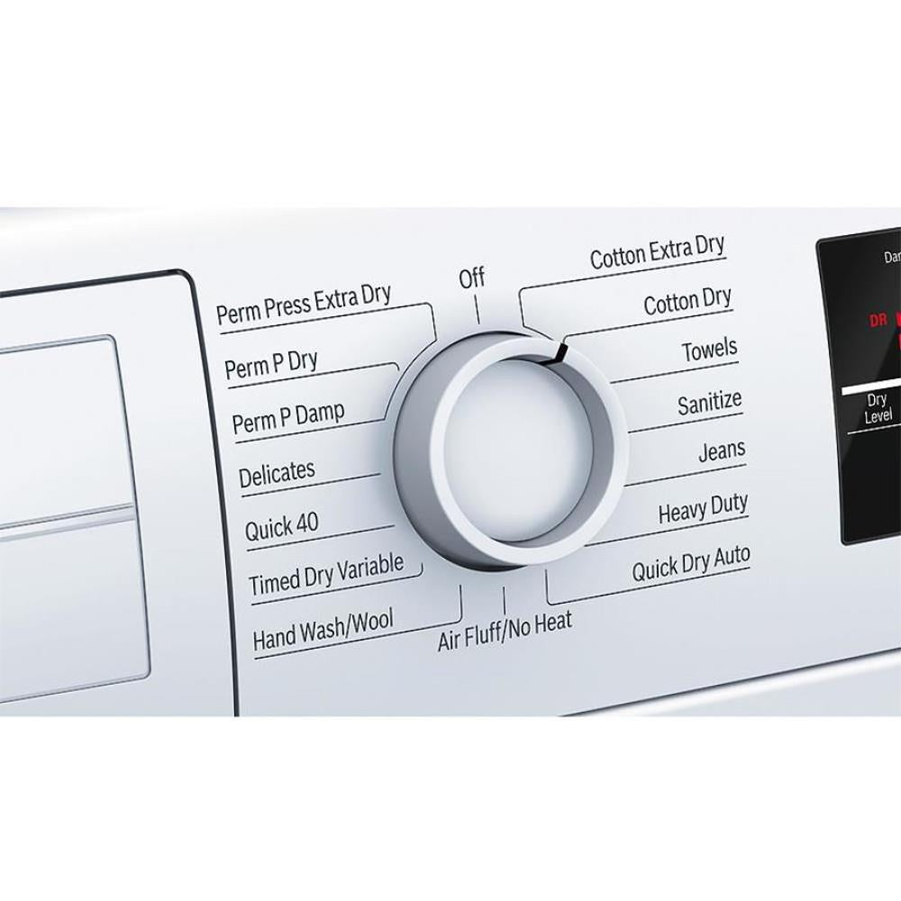 Bosch 300 Series 4-cu ft Stackable Ventless Electric Dryer, White, WTG86400UC