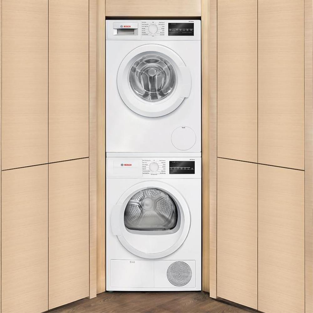 Bosch 300 Series 4-cu ft Stackable Ventless Electric Dryer, White, WTG86400UC