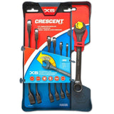 MM Ratcheting Open-End & Static Box-End Combination Wrench Set (7-Piece)