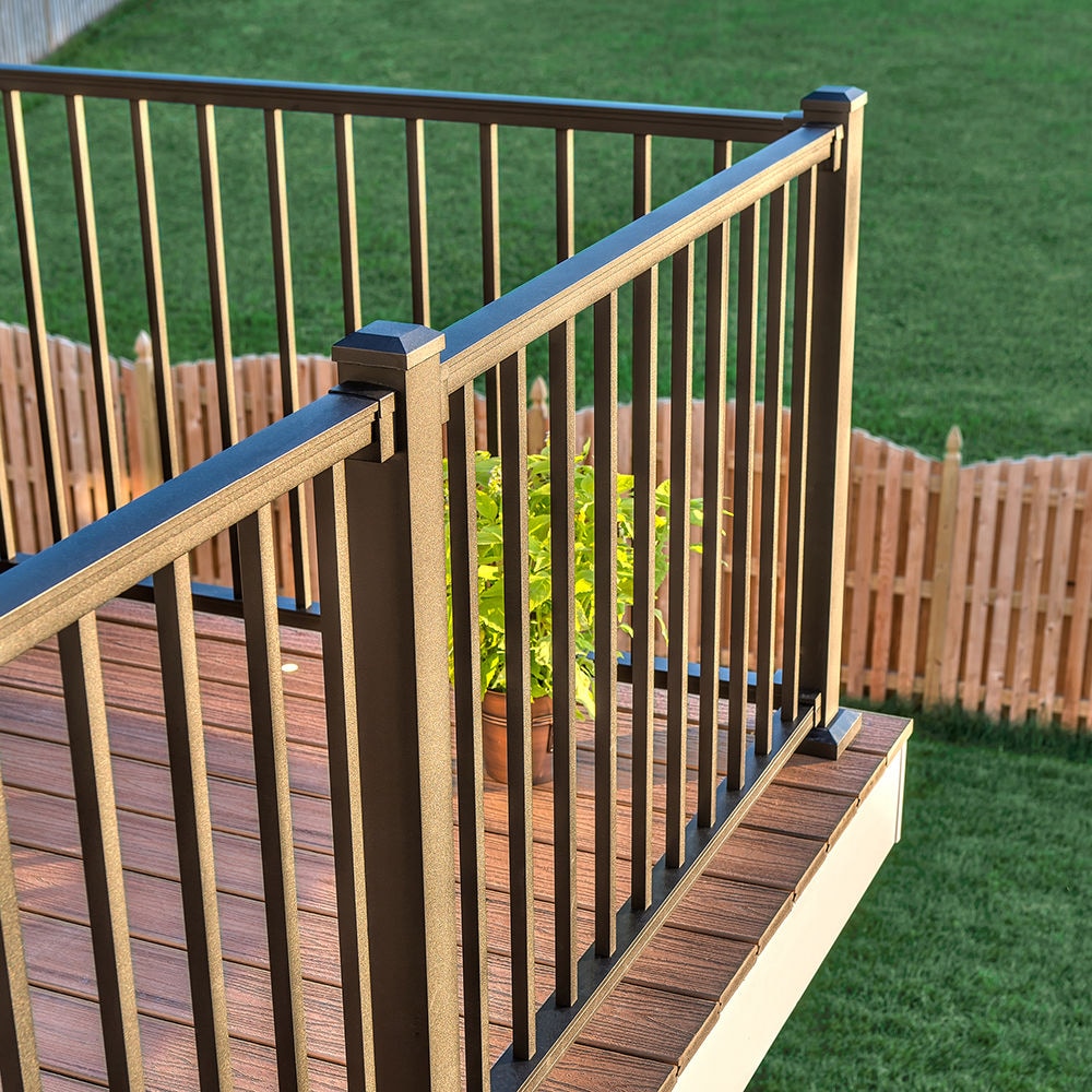 Trex Signature 6-ft x 36-in Bronze Aluminum Deck Rail Kit