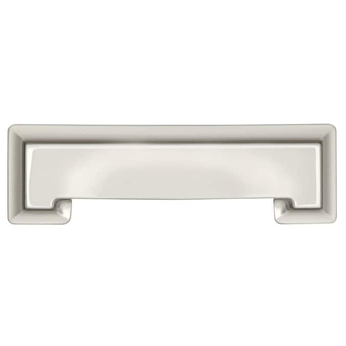 Hickory Hardware Studio 3-in or 3-3/4-in Center to Center Polished Nickel Rectangular Cup Drawer Pulls